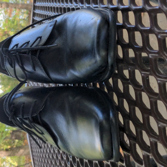 EUC CALDEN K5655 Black Leather 3.2" Taller Elevator Shoes Mens Size 11 - Picture 2 of 10